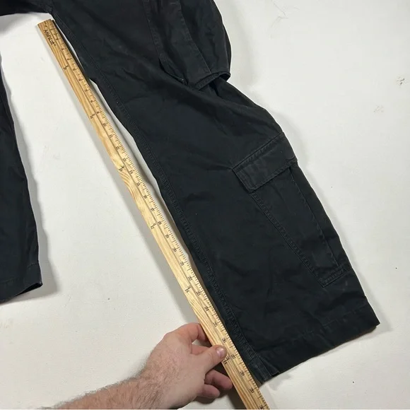 Maharishi Mens Medium (32x29) Black Cargo Buckle Strap Military Tactical Pants